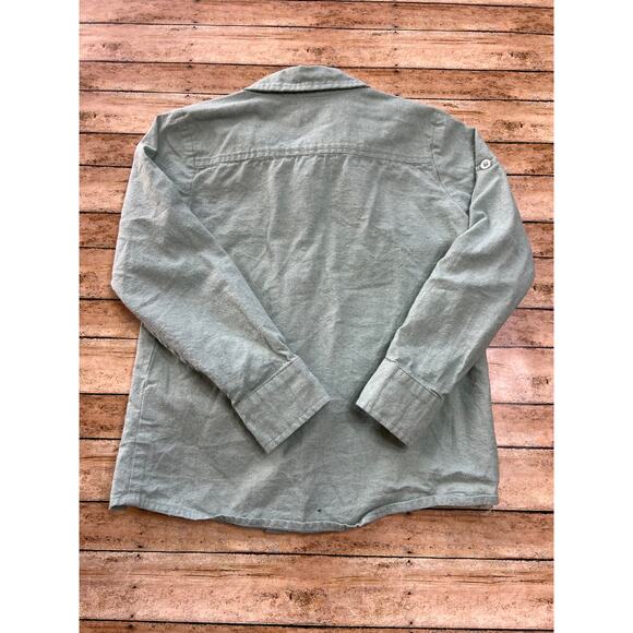 My Three Sons by Evie's Closet Sage Green Button Up Shirt 8y - Picture 4 of 4
